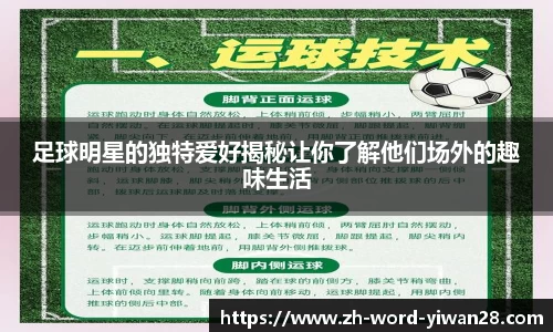足球明星的独特爱好揭秘让你了解他们场外的趣味生活